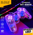 M-Tech Original Gamepad Stick Single Getar Transparant (Biru)