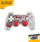 M-Tech Original Gamepad Stick Single Getar Transparant (Merah)